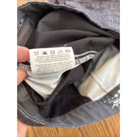 Nike Golf Tour Performance Dri-Fit Mens Size 38 black/gray Plaid Shorts - Picture 4 of 6